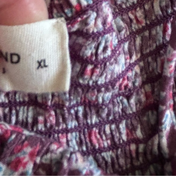 Floral Tiered Midi Dress Boho Beach Sundress Flowy Lightweight Summer XL - Picture 9 of 16